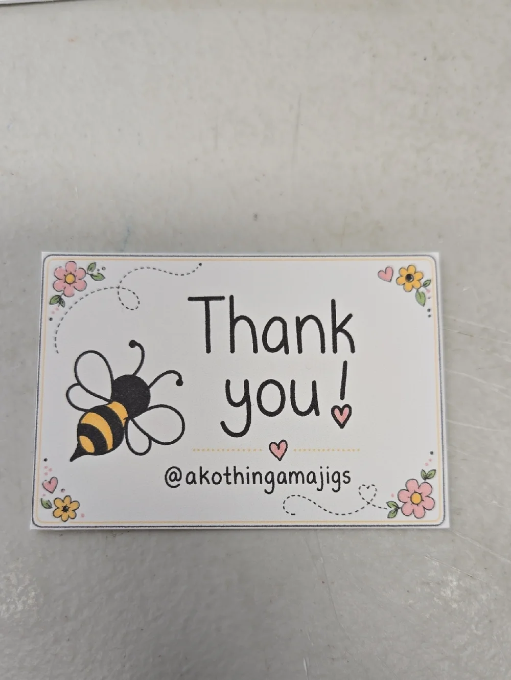 Hand Crafted custom card